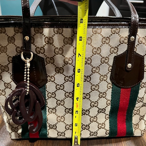 Gucci Sherry line Beige and Brown Tote Bag - Picture 6 of 12